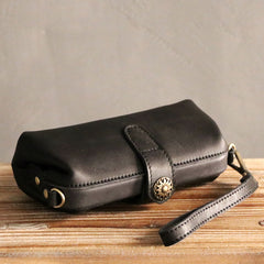 Vintage LEATHER Womens Wristlet Bag Doctor Long Wallet Mini Shoulder Bag FOR Women