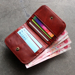 Cute LEATHER Womens Small Wallet Bifold Leather Small Wallets FOR Women