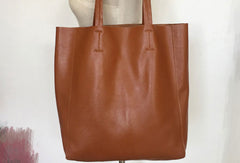 Handmade Vintage Leather Oversize Tote Bag Shoulder Bag Handbag For Women