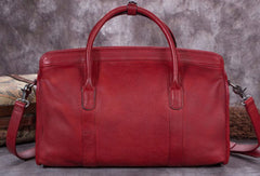 Genuine Leather Handbag Briefcase Bag Vintage Crossbody Bag Shoulder Bag Purse For Women Mens - EverHandmade