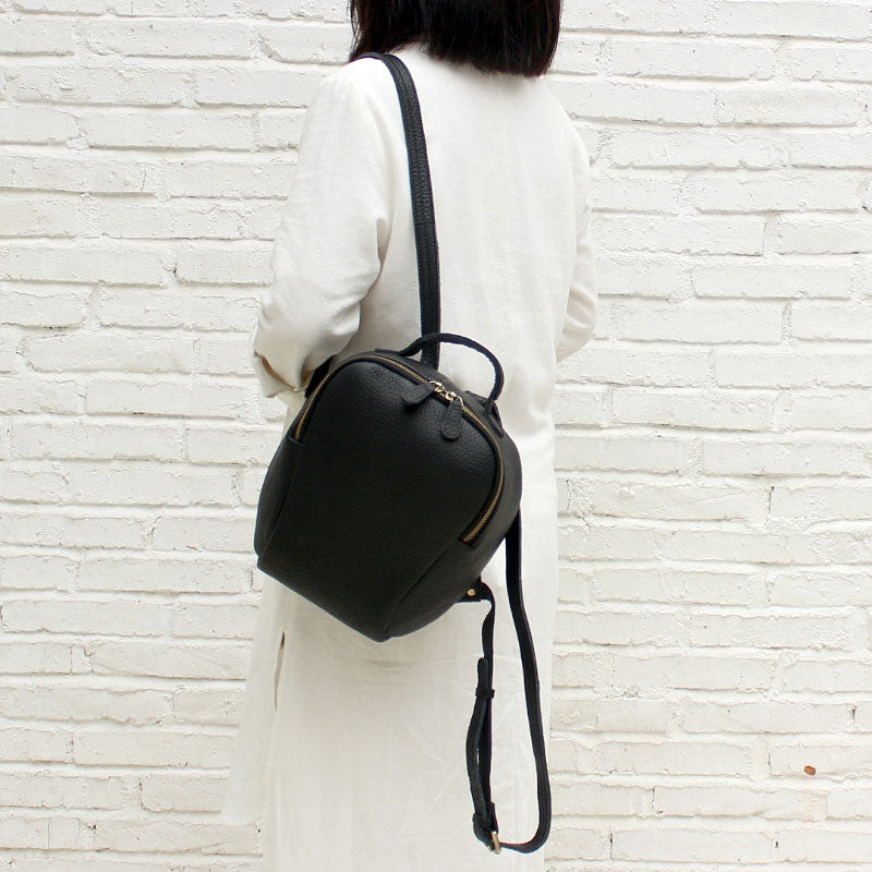Vintage LEATHER WOMEN Backpack Purses Cute School Backpacks FOR WOMEN