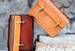 Handmade messenger bag satchel purse leather crossbody bag shoulder bag women - EverHandmade