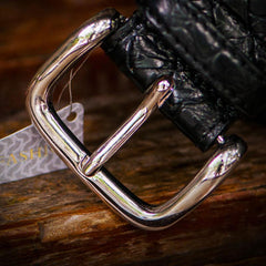 Handmade Black Leather Mens Belt Custom Cool Leather Men Belt for Men