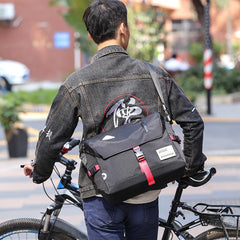 Trendy Nylon Cloth Mens Motorcycle Bag Postman Bag Messenger Bag Side Bag For Men