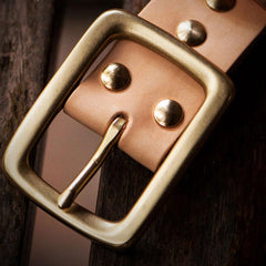 Handmade  Leather Mens Belts Custom Cool Leather Men Black Belts for Men