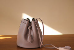 Genuine Leather Bucket Bag Purse Crossbody Bag Shoulder Bag Purse For Women - EverHandmade