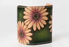 Handmade Leather key wallet card change coin wallet purse cute small women wallet