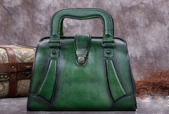 Genuine Leather Handbag Vintage Bag Shoulder Bag Crossbody Bag Purse For Women - EverHandmade