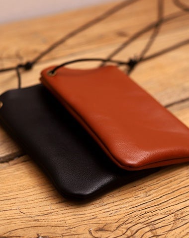 Cute LEATHER Side Bag Pouches Phone WOMEN SHOULDER BAG Slim Phone Crossbody Pouch FOR WOMEN