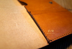 Handmade Genuine leather clutch travel wallet passport wallet purse long wallet women - EverHandmade