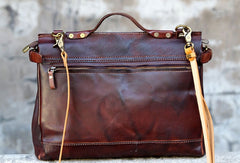 Handmade messenger bag briefcase satchel purse leather crossbody bag  shoulder bag women