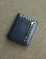 Cute Women Green Leather Small Bifold Wallet Billfold Wallet with Coin Pocket For Women