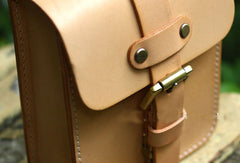 Genuine Leather Mens Hip Bag Cool Waist Bag iPad Bag  Bike Bag Cycling Bag For Men - EverHandmade