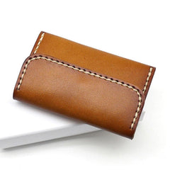 Leather Mens Card Wallet Front Pocket Wallets Small Slim Wallets Change Wallet for Men