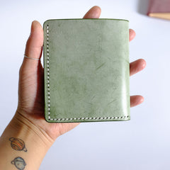 Handmade LEATHER Womens Small Bifold Wallet Leather Small Wallets FOR Women