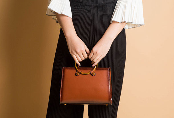 Genuine Leather crossbodybag handbag shoulder bag for women leather bag - EverHandmade