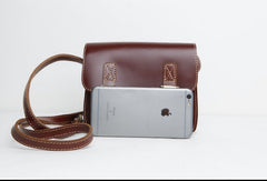 Genuine Leather Cute Crossbody Bag Messenger Bag Shoulder Bag Women Girl Leather Satchel Bag Purse
