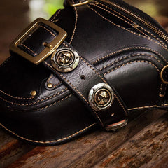 Leather Belt Pouch Mens Small Cases Waist Bags Hip Pack Belt Bags for Men