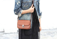 Handmade leather purse leather crossbody bag purse shoulder bag for women - EverHandmade