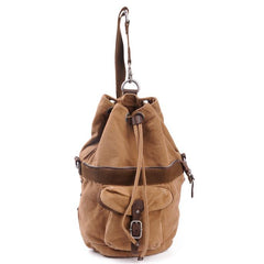 Canvas Black Mens Barrel Sling Bag Green Chest Bag Side Bag Bucket One Shoulder Backpack For Men