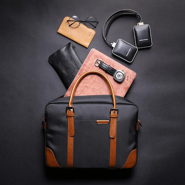 Fashion Nylon Clothing Black Men's Large Handbag Briefcase Business Laptop Busin XFZ01792010