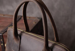 Vintage leather mens Briefcase vintage laptops Briefcase Business Briefcases - EverHandmade
