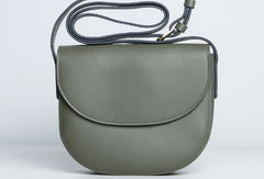 Cute Leather Women Round Crossbody Bag Shoulder Bag Purse for Women