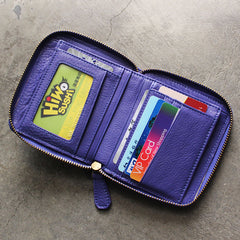 Fashion LEATHER Womens Small Wallet Bifold Zipper Cute Wallet FOR Women