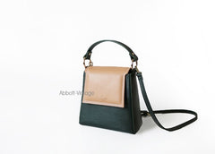 Stylish Leather Dark Green Womens Handbag Crossbody Bag Purse Shoulder Bag for Women