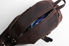 Cool Leather Mens Sling Bag Shoulder Sling Bag Chest Bag for men