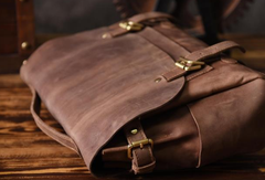 Handmade leather mens Briefcases Messenger bags Vintage Laptop Briefcases Business Briefcases - EverHandmade