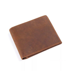 Handmade Genuine Leather Slim Wallet Bifold billfold Wallet Purse Bag For Mens