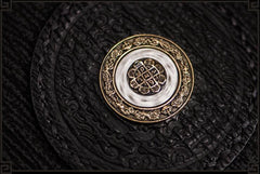 Handmade Leather Small Tooled Mens billfold Chain Wallet Cool Chain Wallet Biker Wallet for Men