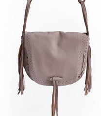 Stlyish WOMENs LEATHER Tassels Shoulder Bag Saddle Crossbody Purse With tassels