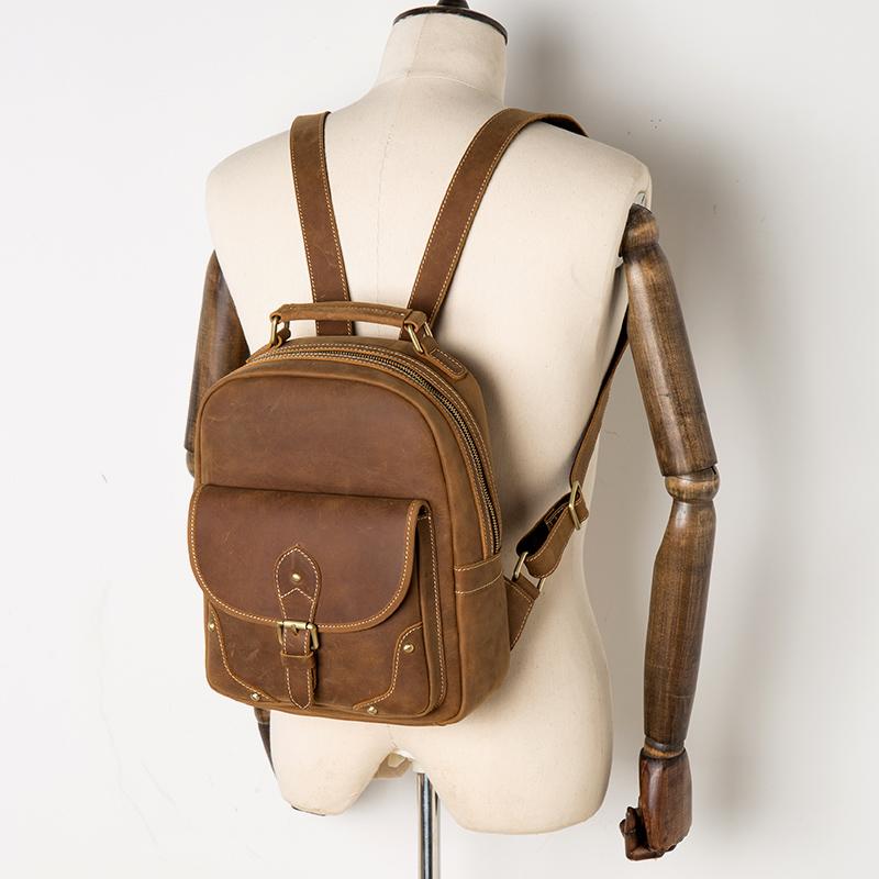 Designer Men Leather Backpack Men's School Backpack Bag Bagpack