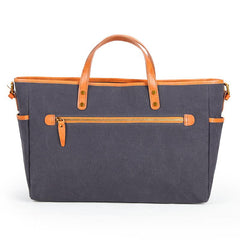 Canvas Leather Mens Simple Portable Caramel Tote Bag Shoulder Bag Army Green Diagonal Bag for Men