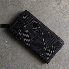 Vintage LEATHER Womens Long Wallet Fashion Zipper Long Wallets FOR Women
