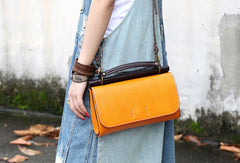 Handmade Leather Vintage Small Shoulder Bag purse crossbody bag for women - EverHandmade
