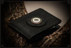 Handmade Leather Tooled Mens billfold Wallet Cool Leather Wallet Slim Wallet for Men