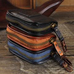 Handamde Genuine Leather Mens Cool Key Wallet Car Key Holder Car Key Case for Men