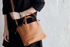 Handmade Leather Handbag Tote Bag Purse Crossbody Bag Shoulder Purse For Women