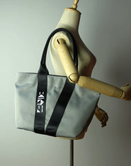 Khaki Womens Nylon Shopper Tote Womens Nylon Shoulder Tote Khaki Nylon Handbag Purse for Ladies