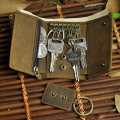 Cool Small Leather Mens Keys Wallet Car Keys Holder Car Key Case for Men
