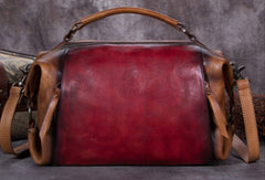 Genuine Leather Handbag Vintage Crossbody Bag Shoulder Bag Purse For Women - EverHandmade