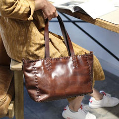 Womens Leather Tote Bag Soft Leather Tote Bag - Annie Jewel