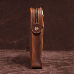 Classy Retro Leather Mens Tablet Messenger Bag Small Side Bag Messenger Bag For Men