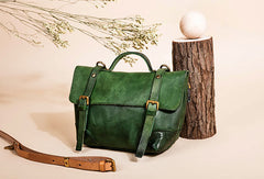 Genuine Leather Handbag Messenger Bag Crossbody Bag Shoulder Bag Purse For Women - EverHandmade
