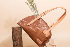 Handmade Genuine Leather Handbag Shopper Bag Purse Shoulder Bag Purse For Women - EverHandmade