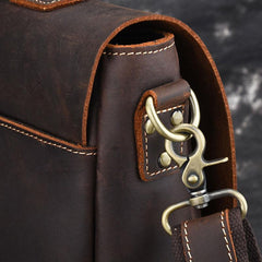 Cool Leather Mens Vintage Briefcases Work Bag Business Bag Handbag Laptop Bag For Men