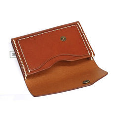 Leather Mens Card Wallet Front Pocket Wallet Small Slim Wallet Change Wallet for Men